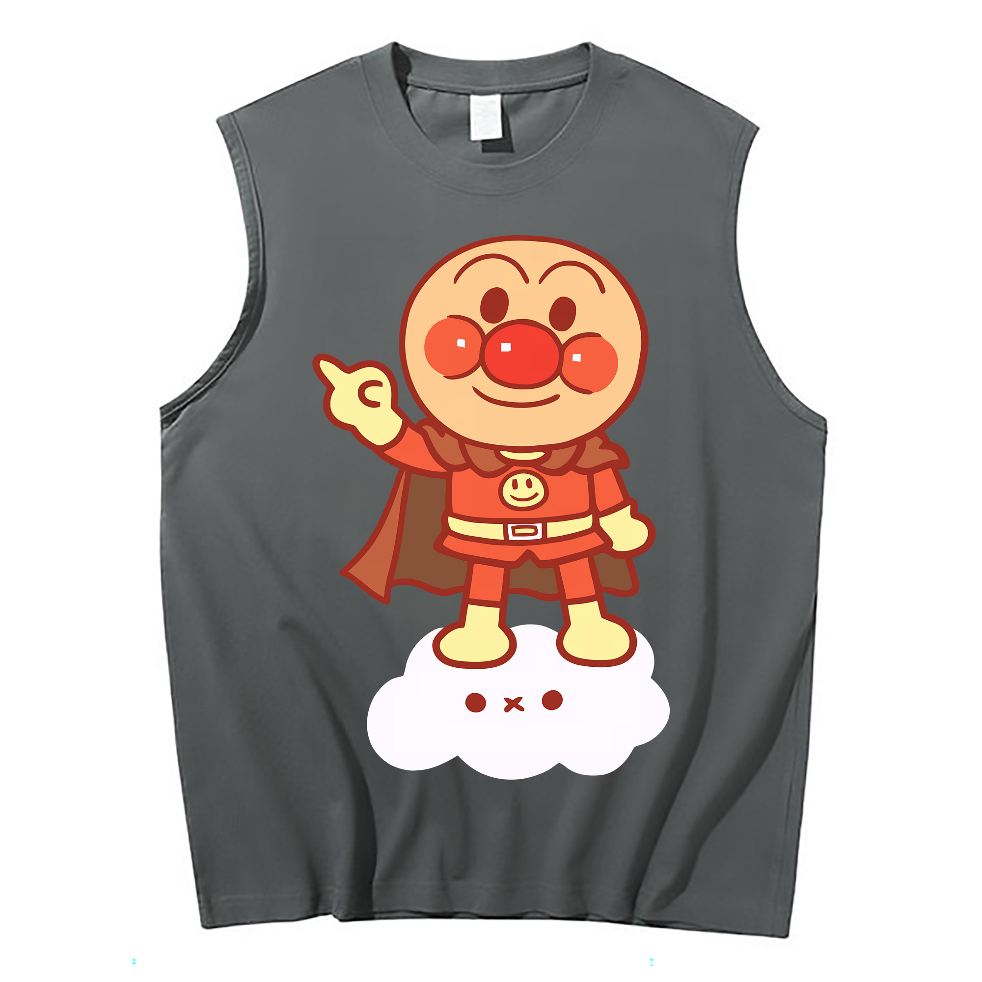 （画像用） アンパンマン Anpanman コットン100％タンクトップ（フロントプリント）